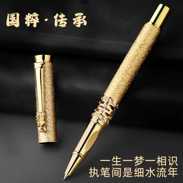Hollow Faucet Ballpoint Pen Signature Pen Business High-End Signing Pen Teacher's Day Pen Gift Metal Pen Neutral