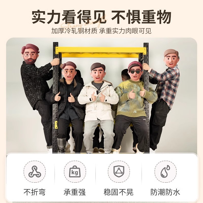 开放式货架衣柜简易组装家用卧室出租房用收纳钢制落地金属挂衣架|undefined