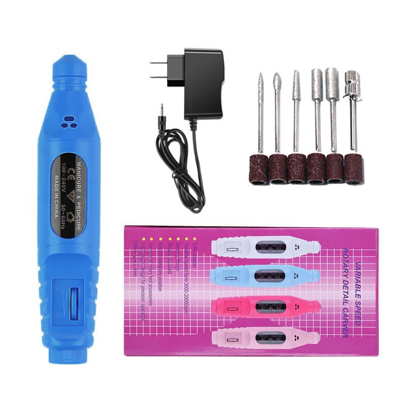 Versión actualizada de pulidor de uñas tipo lápiz portátil de pulido de uñas pulidor de uñas herramientas de manicuras Nailsander