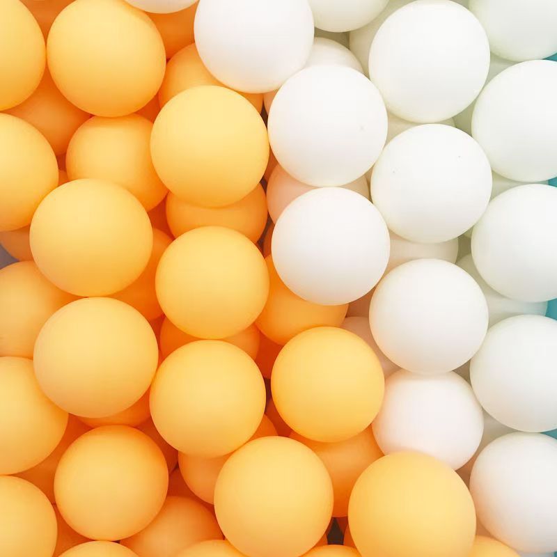 Table Tennis Wordless Blank Bulk Seamless Lottery Entertainment Writing Portrait Material Ball Special Yellow White