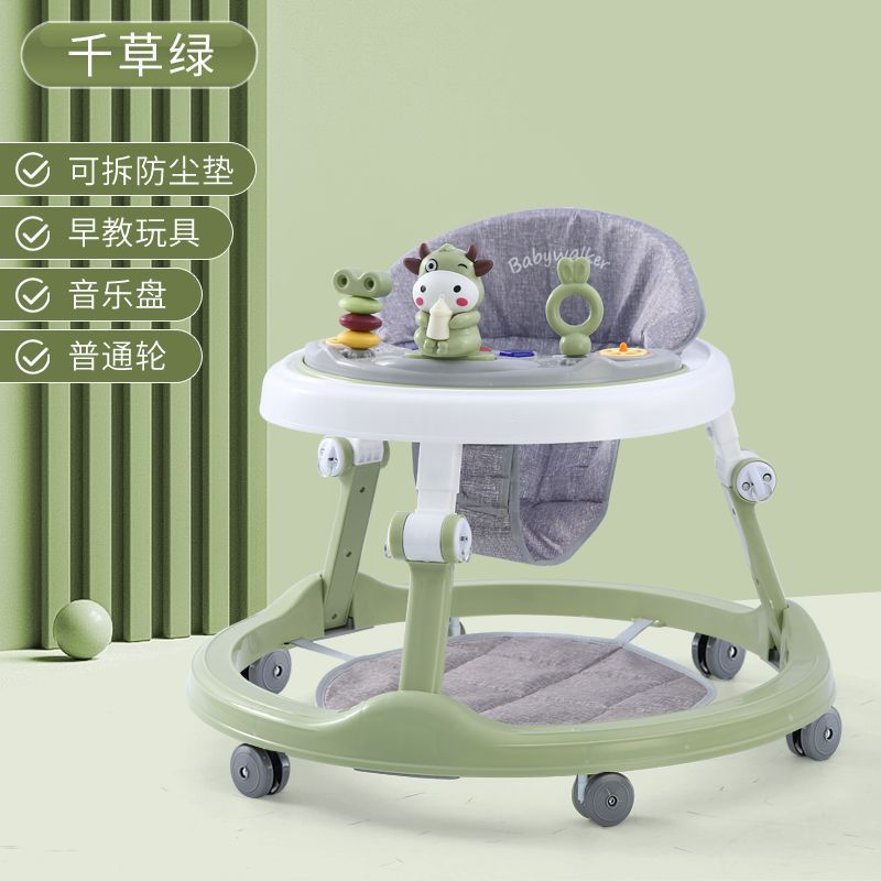 Andador para bebés que previene las piernas en forma de O y las caídas, apto para bebés de 6 a 18 meses, permite sentarse y ser empujado para ayudar a caminar y aprender a conducir.