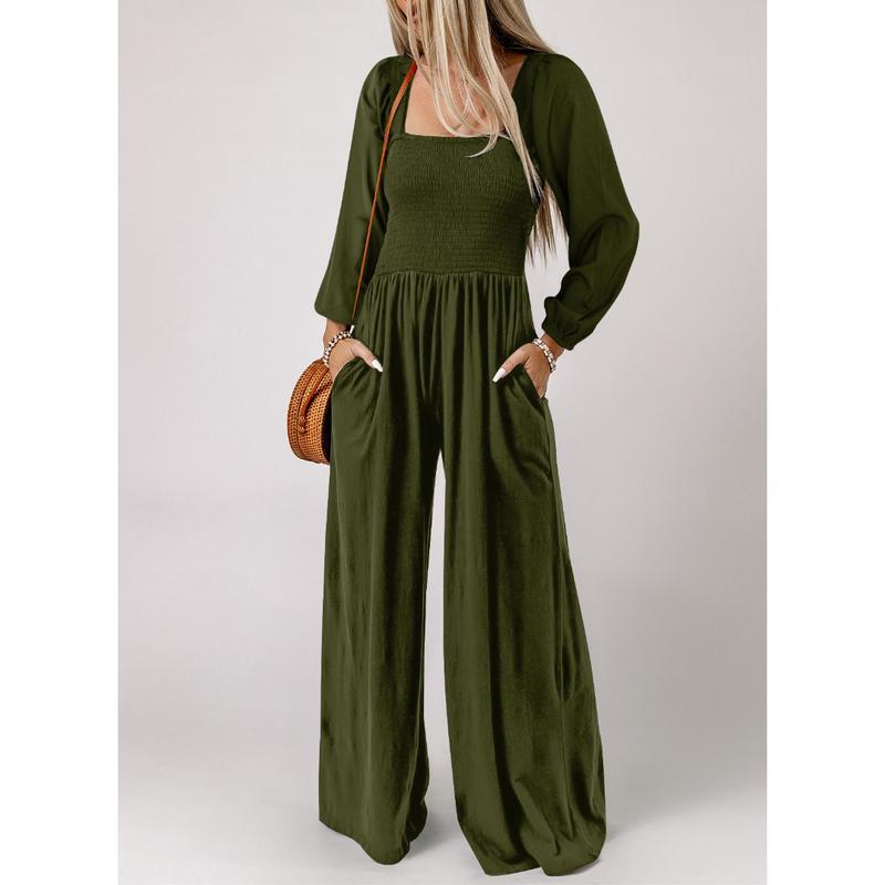 款Women's Casual Loose Overalls Jumpsuits One Piece Long|undefined