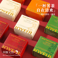 喜茶の結婚のお土産の蜜桃のウーロン茶は連れ合いの娘を包んでお返しします。