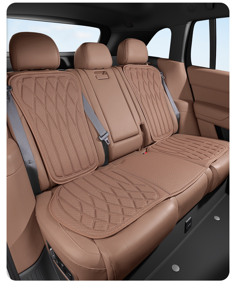Foreign Trade Car Anti-Slip Seat Cushion, Ice Silk Cooling Cushion, Portable Comfortable Breathable Anti-Slip Latex Seat Cushion Wholesale