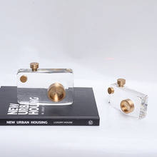 北欧创意水晶相机拍摄道具样板间玄关影楼咖啡厅现代简约拍照摆件
