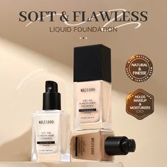 英文版Soft and Flawless Liquid Foundation柔肤无暇粉底液跨境