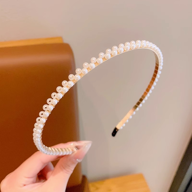 Super Hada niña princesa tocado horquilla de alto sentido de los niños perla diadema niña Mori Hada belleza no apretado pelo paquete