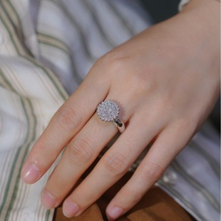 Diamond Ring Factory Direct 18K Real Gold Natural Real Diamond Elegant Women