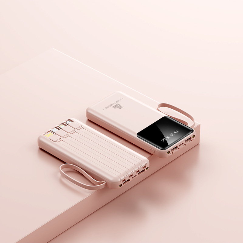 KCクロスボーダー卸売り自帯線大容量20000ミリアンペア充電宝便利移動電源印刷ロゴ|undefined