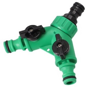 Mayorista válvula de pezón de tres vías accesorios de conexión de tubería de agua conector rápido con interruptor válvula en forma de Y desviador de tres vías