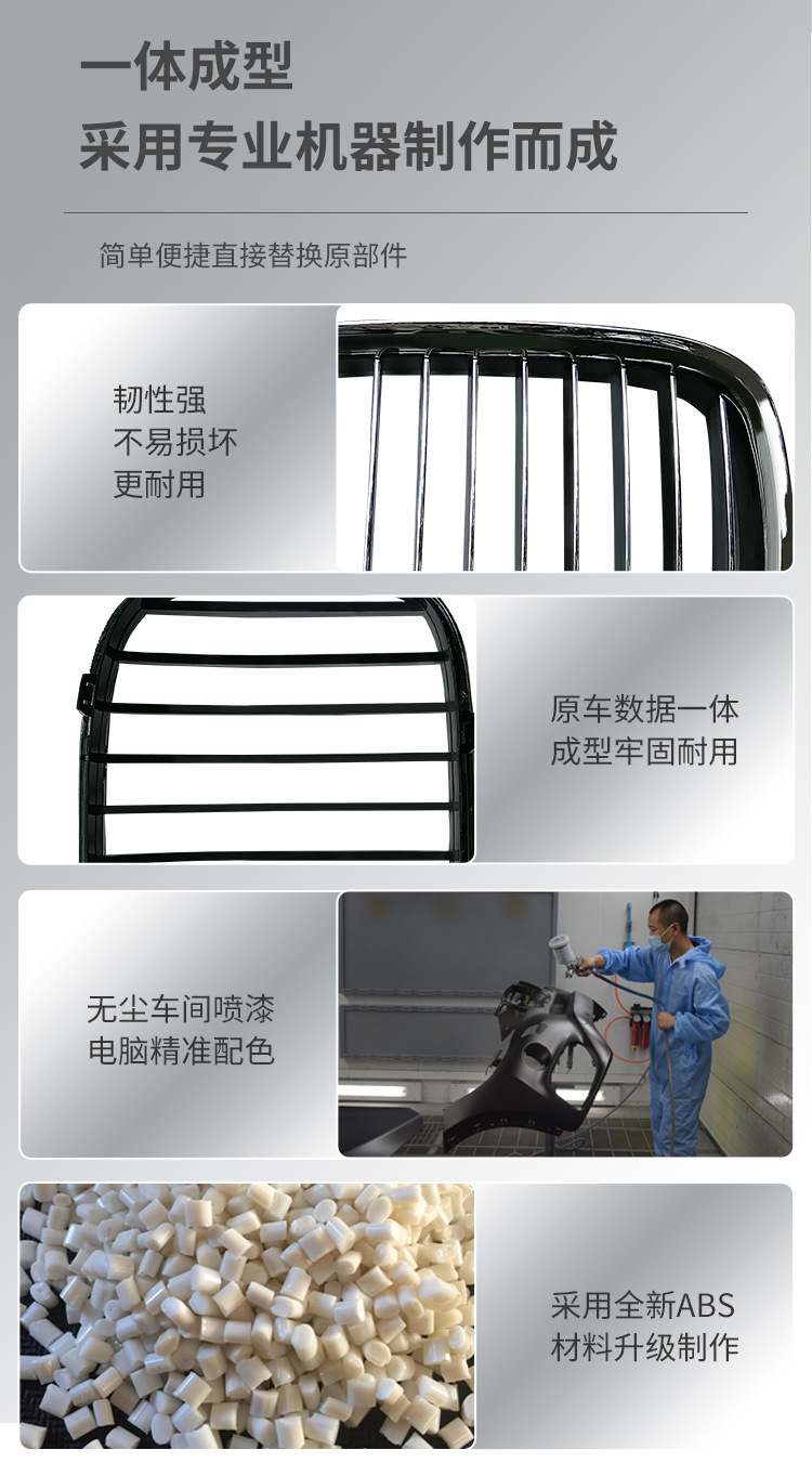Suitable for BMW 7 Series F02F01 front bumper center Net 730LI740 front air intake grille 51117184151