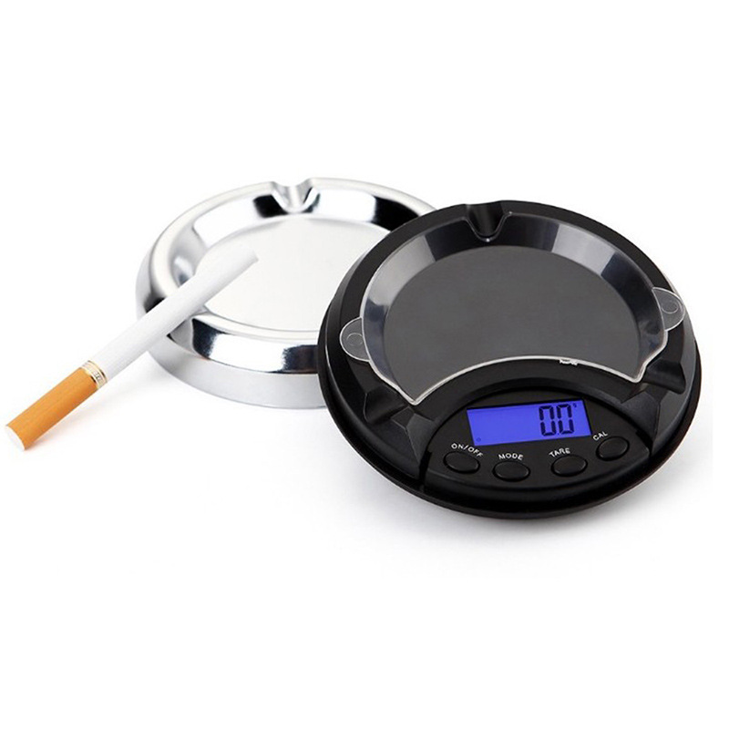 现货批发高精度珠宝秤0.01g 迷你电子秤口袋秤5 烟灰缸秤一件代发