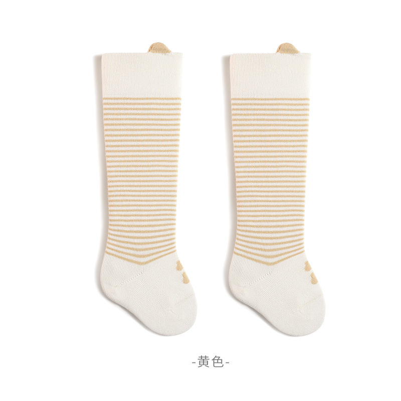 Calcetines para bebés por encima de la rodilla primavera y otoño recién nacidos hombres y mujeres calcetines de dibujos animados para bebés boca suelta y sin hueso 7A calcetines antibacterianos de tubo alto