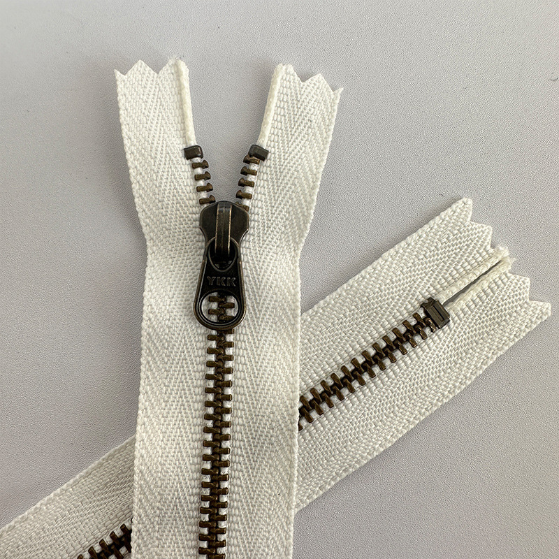 YKK正品3号金属古铜牙闭尾拉链皮包手袋拉链书包口袋闭尾拉链批发|undefined