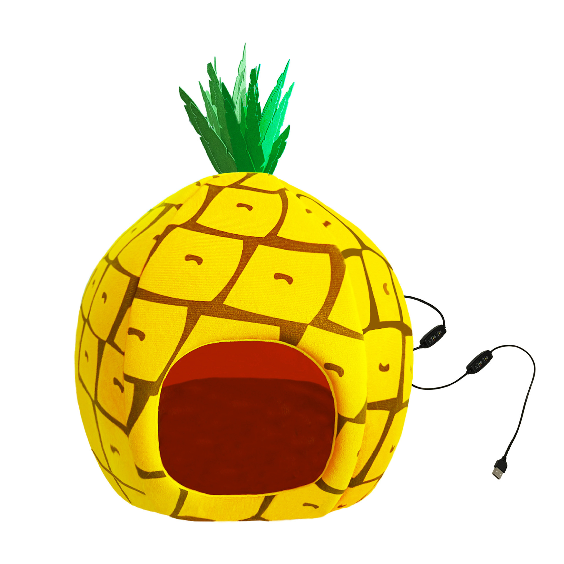 Círculo animado de invierno caliente semicerrado USB calefacción eléctrica perros