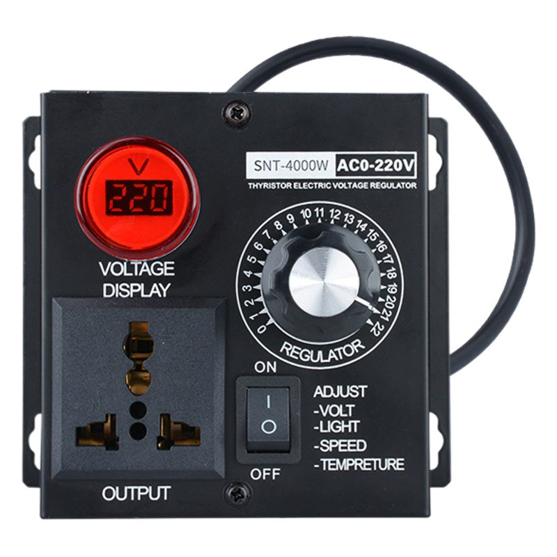 Однофазный электронный регулятор напряжения 220 В Регулятор скорости нагнетателя переменного тока Угловая шлифовальная машина с плавной регулировкой давления и температуры