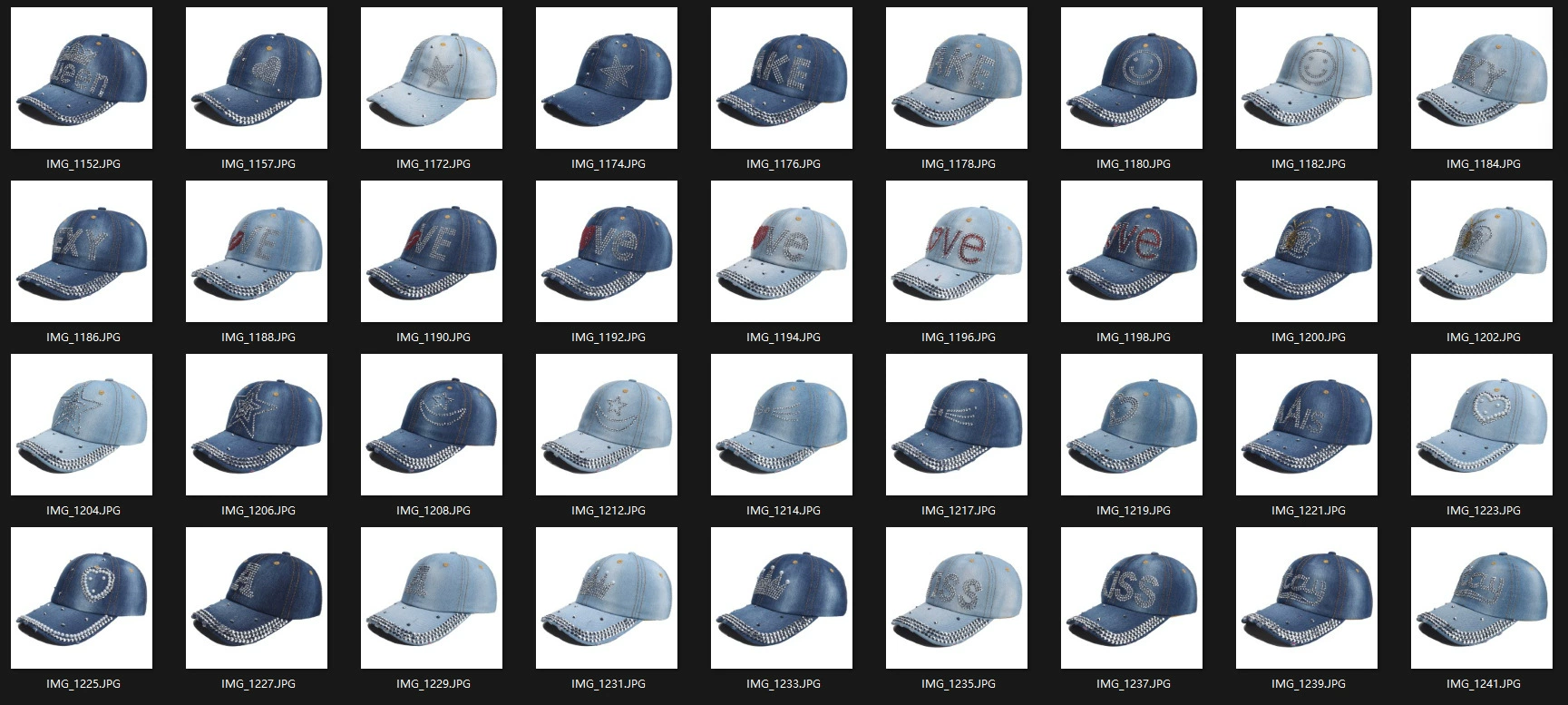 Denim Baseball Cap (Mosey) Unisex, Adjustable 56–58 cm, Summer Sun Hat
