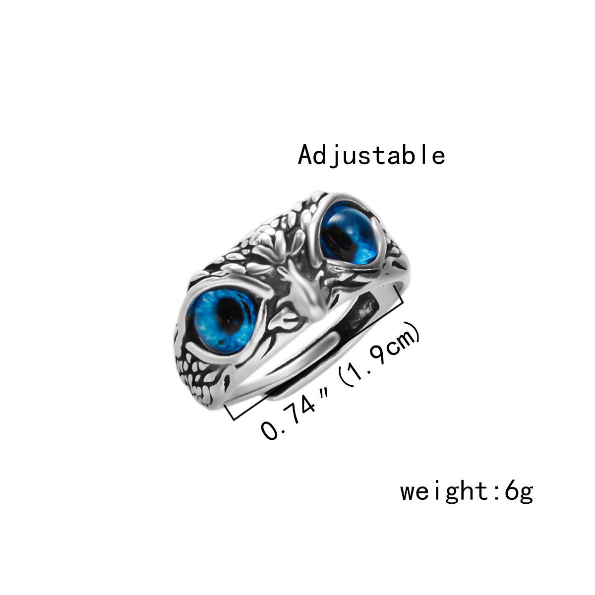 Boundary popular retro owl ring personalized fashion animal ring ring ring_voghion.com