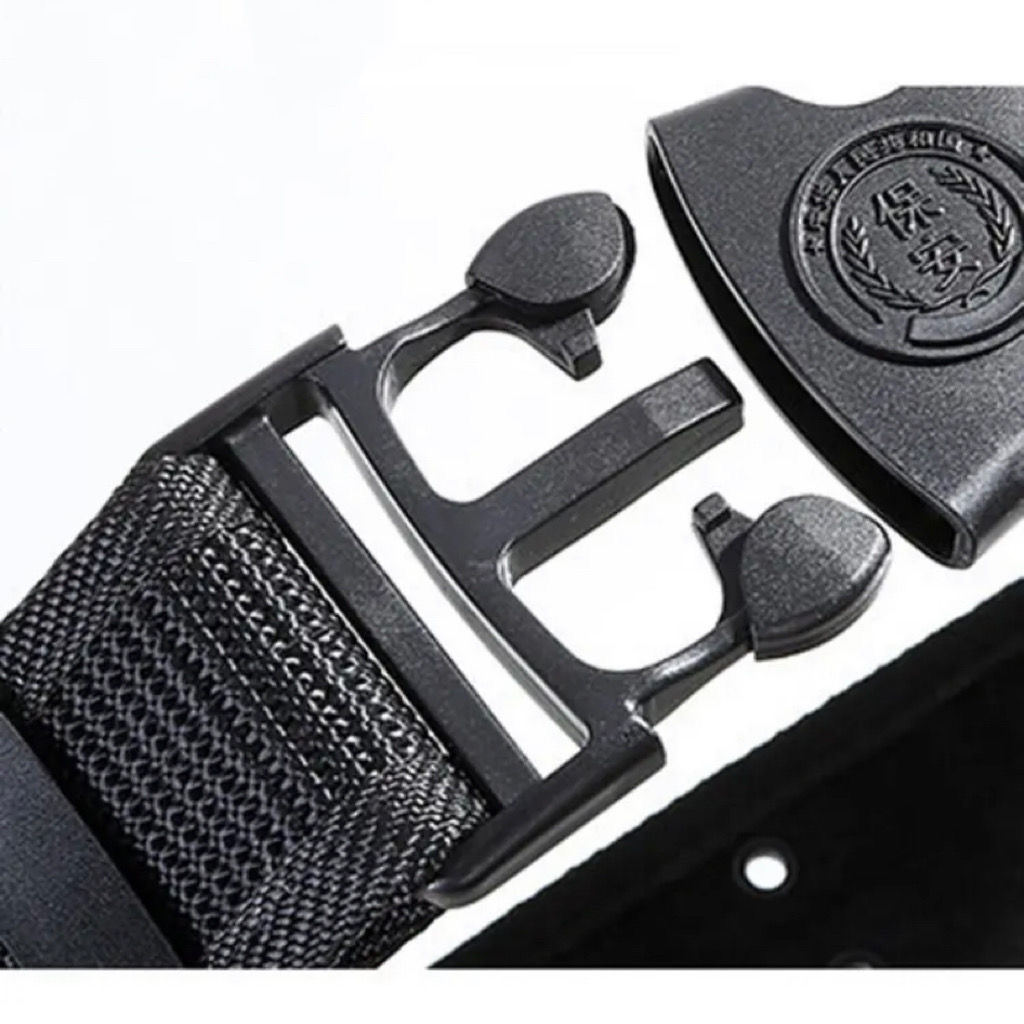 Uniforme de seguridad laboral, cinturón exterior tejido, propiedad negra de entrenamiento al aire libre, servicio táctico, armamento resistente al desgaste, cinturón ancho