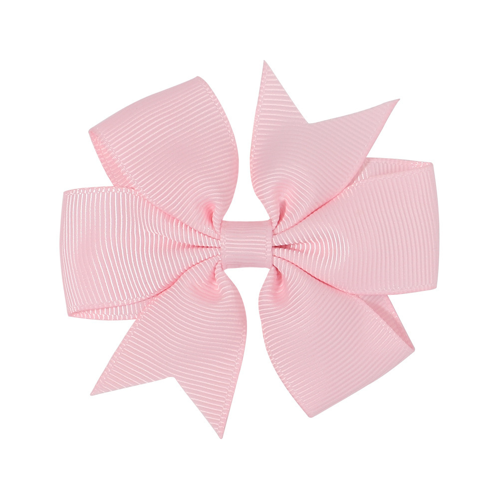 Transfronterizos Europa y América Amazon hecha a mano burbuja de flores para niños cola de golondrina en V ribbed cinta arco clip para el pelo image 17