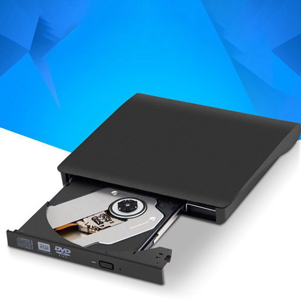 1个 白色 ABS+铝 超薄高稳定性USB移动光驱DVD刻录机外置光驱托盘
