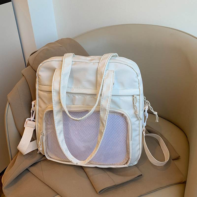 Bolsa de hombro japonesa de alto valor para mujeres 2024 otoño nuevo estilo en la universidad viento gran capacidad bolsa de mano