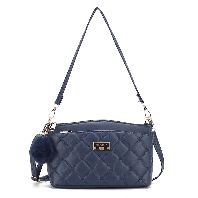 Puffer 2023 Invierno Nuevo bolso de las axilas de alto sentido bolso de hombro de gran capacidad transfronteriza geométrica crossbody bolso de las mujeres