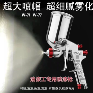Taiwan Lacquer Doctor W-71/W77 Dual-nozzle Paint Spray Gun High Atomization for Furniture, Woodwork, and Automotive Painting