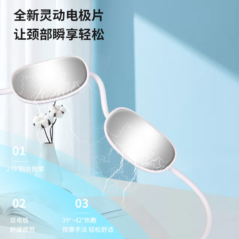 Colgante Dispositivo de masaje cuello masaje hombro compresa caliente colgando pulso eléctrico protector de cuello regalo portátil