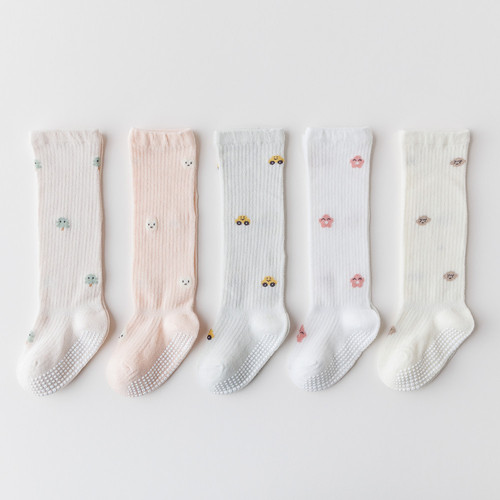 [Strictly Selected] Summer Mesh Thin Loose Mouth Baby Stockings Newborn Baby Socks Non-Slip Over-the-Knee Anti-mosquito Socks