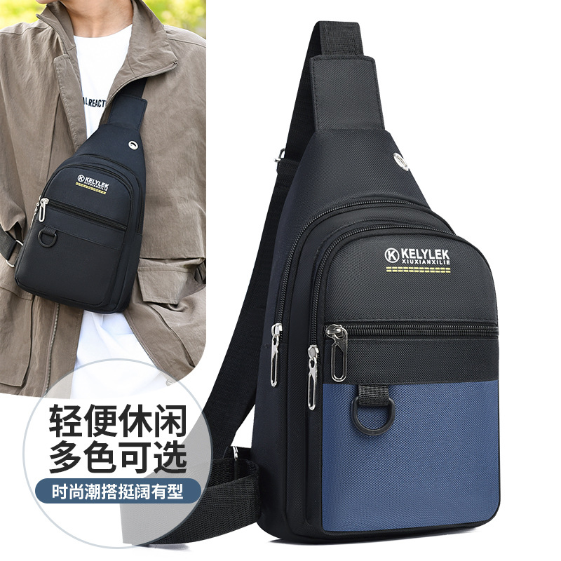 Hombres nuevos mochilas casuales al aire libre bolsas portátiles de pecho de gran capacidad de viaje de negocios bolsas de hombro de moda