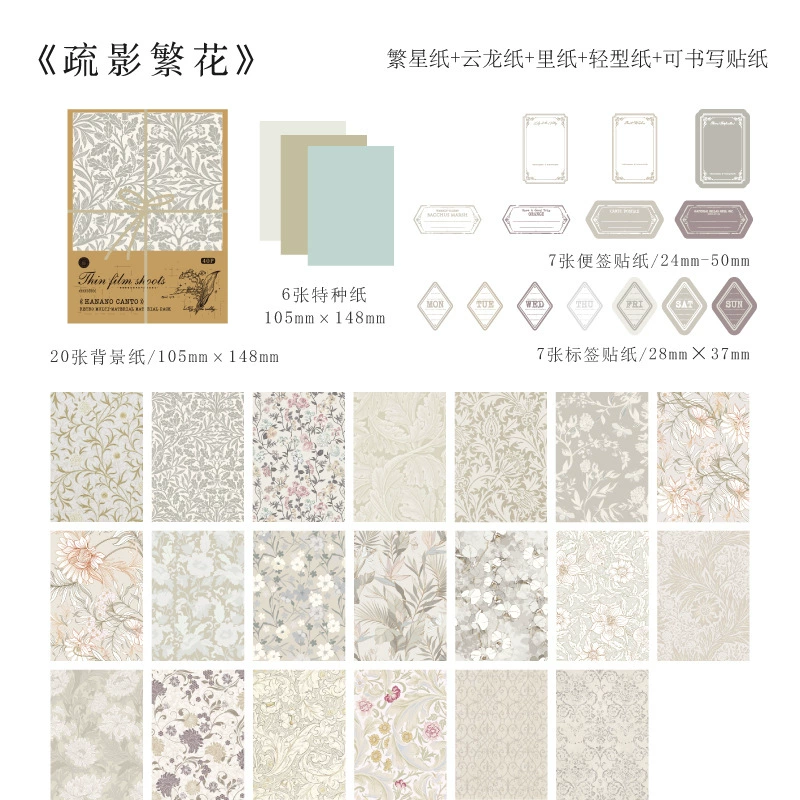 Материалы Mo Mo Baohua Yeye глава серия INS цветок справочник DIY материалы украшение 40 штук 6 выборов