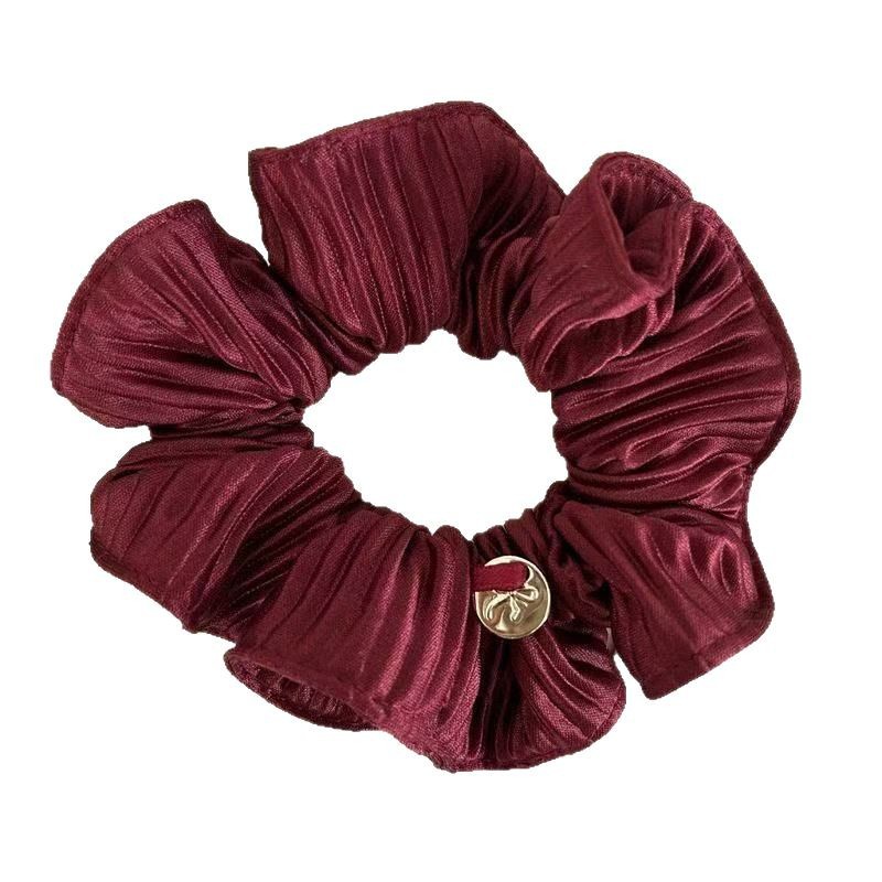 Goldverzinktes Scrunchie Elegantes Stoff Haargummi Für Den Dutt_voghion.com
