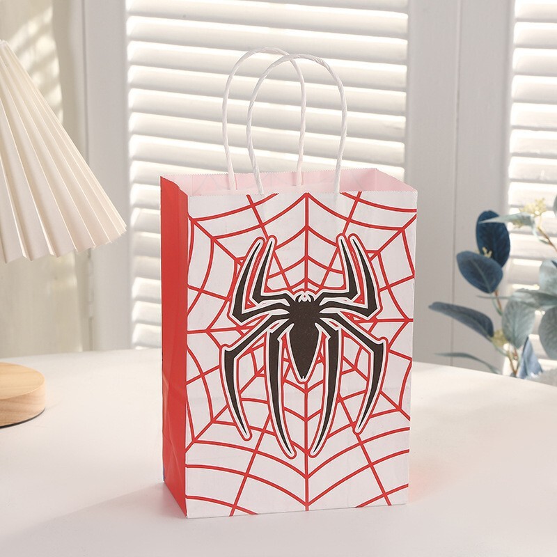 人気漫画スパイダーマンアニメ大全集 子供の誕生日用牛革紙ショッピングバッグms|undefined