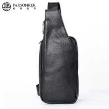 头层牛皮男士胸包腰包两用休闲时尚单肩包真皮百搭潮男斜挎包现货