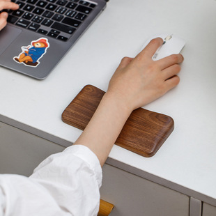 Solid Wood Keyboard Palm Rest Wrist Rest Desktop Wrist Pad Gaming Pad Mechanical Keyboard Black Walnut Hand Rest Wrist Pad