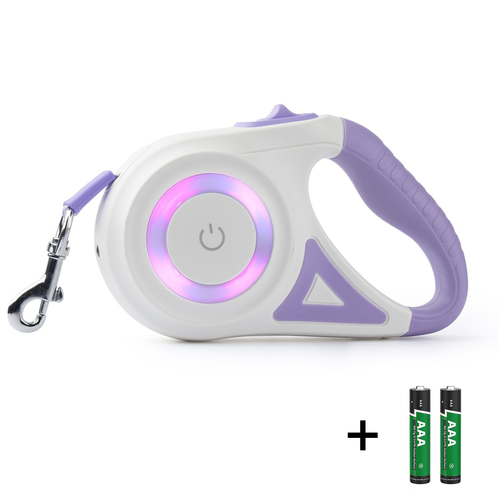 Correa retráctil automática para perros de dos colores – producto para mascotas de moda y multicolor, envío rápido.