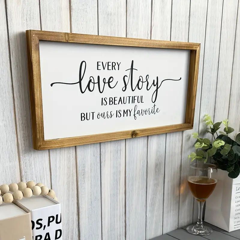 Cross-border explosions cherished love story rustic wall art-solid wooden frame Cross-border explosions cherished love story rustic wall art-solid wooden frame
