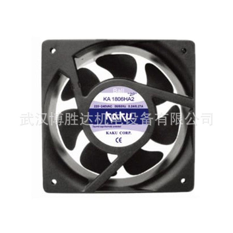 KA1806HA2-2 台湾卡固KAKU全金属轴流风机 220V 180*180*65mm