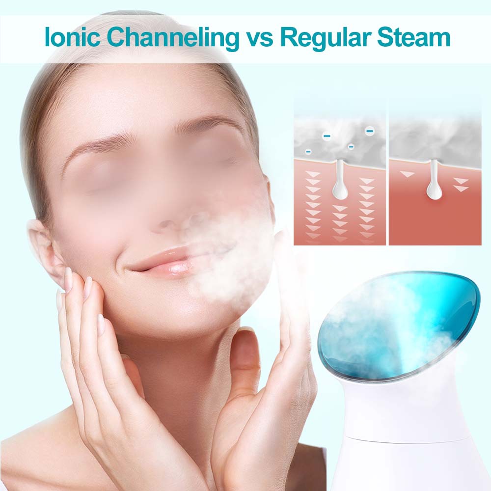 Winning Star Home Facial Beauty Caliente Vaporizador facial Instrumento de hidratación Nano Spray Humidificador Vaporizador facial image 4