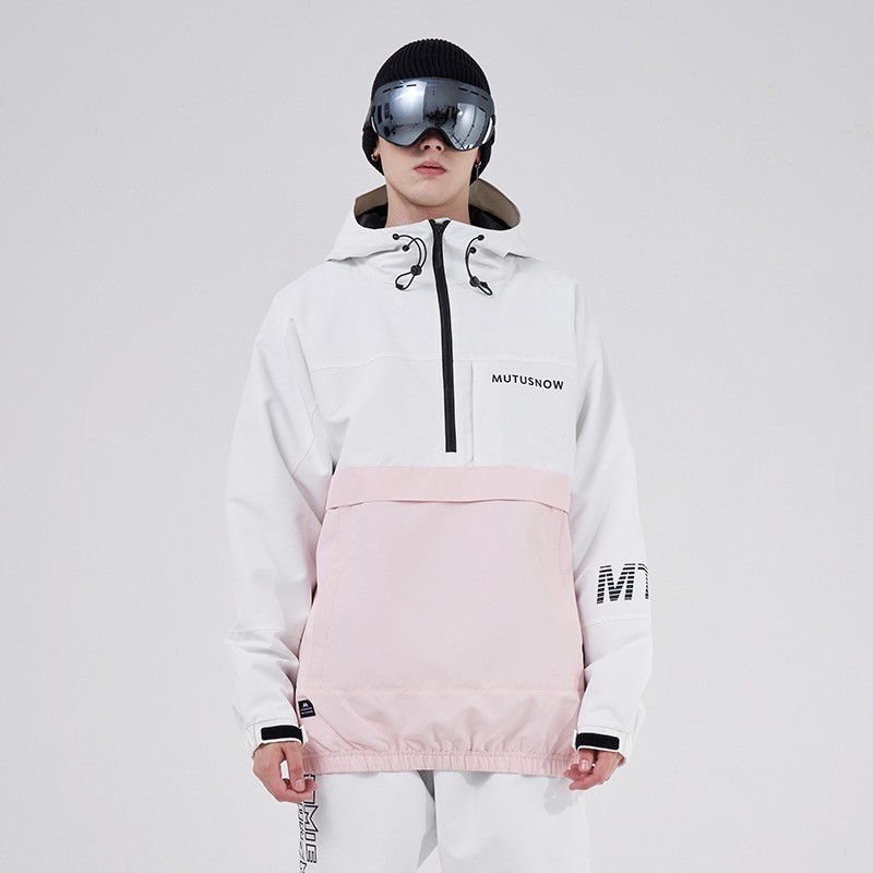 New Ski Sweatshirt for Outdoor Use, Unisex Couple Style, Waterproof, Windproof, Warm Pullover Ski Jacket