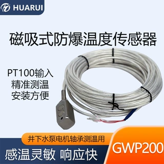 供应GWP200矿用温度传感器不锈钢测温探头铂电阻pt100温度探头
