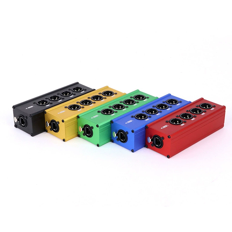 4-проводной XLR на RJ45 передаточный бокс многоканальный бокc расширения кабелей сбалансированный сигнал аудио кабель адаптер коробка
