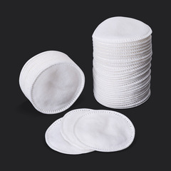 Factory direct selling cotton pads, round edge-locked cotton pads, makeup remover pads, cleansing, makeup removal, wet compress, secondary cleansing makeup