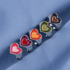 Brand metal ring heart shaped, Aliexpress, European style, on index finger, wholesale