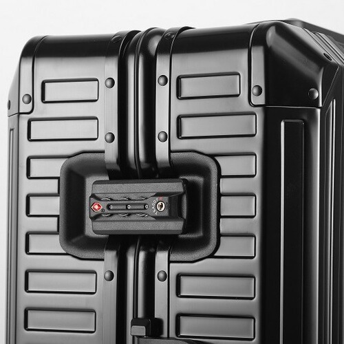 Aluminum Magnesium Alloy Pull-along Suitcase New Aluminum Alloy Luggage Business Travel Suitcase New Box 20-inch Password Case
