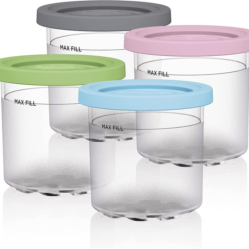 Ninja Xskplid2Cd Pints 4-Pack Suitable for Nc299Am C300S Series Ice Cream Cups Ninja Xskplid2Cd Pints 4-Pack Suitable for Nc299Am C300S Series Ice Cream Cups