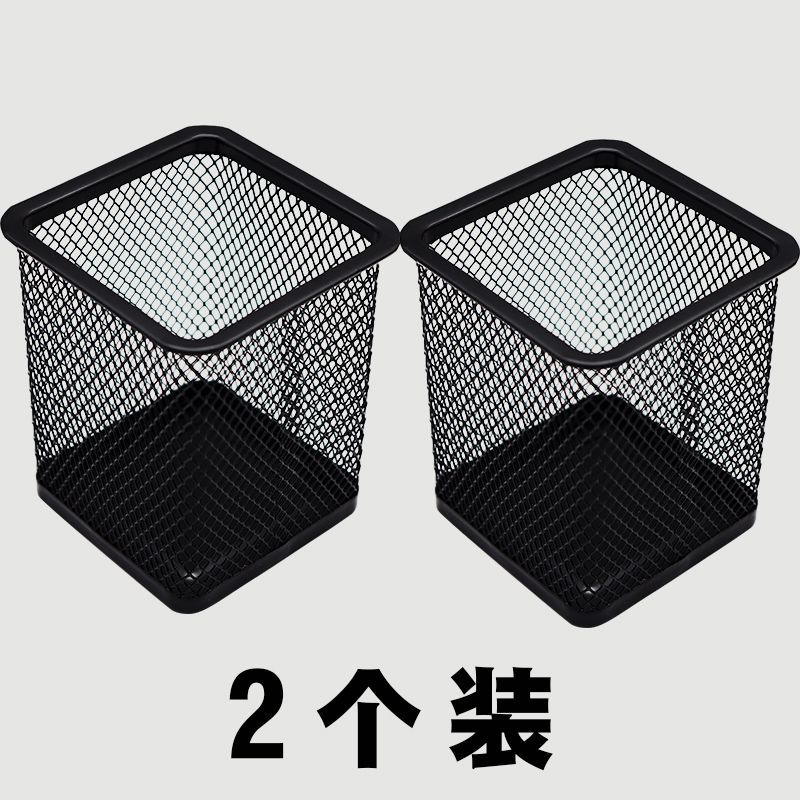 검정색 사각 펜 홀더 2개