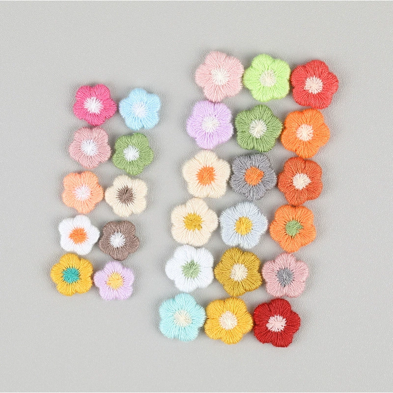 Милые миниатюрные аппликации в виде цветов сливы для рукоделия, украшения, аксессуаров для волос, материалов для обуви и одежды
