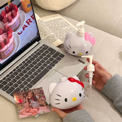 かわいい漫画の猫の頭の液体詰め替えプレス猫大型詰め替えボトル手指消毒剤ハンドプレスボトル